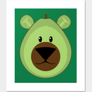 Bear faced avocado Posters and Art